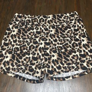 Animal print shorts